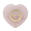 Natural Rose Quartz Love Heart Figurines Statues for Home Office Desktop Decoration PW-WG82905-03-1