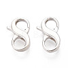 925 Sterling Silver Double Opening Lobster Claw Clasps STER-T008-73S-01-1