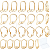 24Pcs 4 Styles Brass Leverback Earring Findings KK-SC0002-28G-1