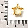 Rack Plating Brass Micro Pave Cubic Zirconia Pendants KK-I722-05G-E-3