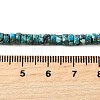Synthetic Silver Line Turquoise Beads Strands G-L617-F03-2x4mm-5