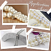 Anti-Tarnish 2Pcs Rhodium Plated 925 Sterling Silver Rhinestone Peanut Twister Clasps STER-BBC0006-43-6