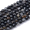 Natural Black Tourmaline Beads Strands X-G-F666-05A-8mm-1