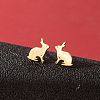 Stainless Steel Small Animal Stud Earrings for Women PW-WG87B69-05-1