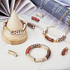 DIY Curved Tube Stretch Bracelet Making Kit DIY-TA0004-83-13