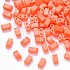 2-Hole Baking Painted Glass Seed Beads SEED-S031-M-406-1