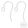 10 Pair 925 Sterling Silver Earring Hooks STER-BBC0001-16-1