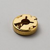 Flat Round Brass Button Covers Settings BUTT-WH0030-73E-2
