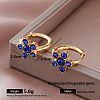 304 Stainless Steel Rhinestone Hoop Earrings for Women KH4016-6-1