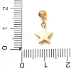 304 Stainless Steel Micro Pave Clear Cubic Zirconia Pendants CU-CBAB6EC-15G-03-3
