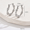 Non-Tarnish 304 Stainless Steel Hoop Earrings FD1814-2-2