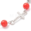 Zinc Alloy Enamel Link Bracelets BJEW-JB12751-02-4