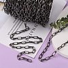 Iron Paperclip Chains CH-R025-13x6mm-B-3