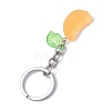 2Pcs Orange Slice Resin Keychains KEYC-JKC01064-5