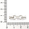 925 Sterling Silver Micro Pave Clear Cubic Zirconia Fold Over Clasps STER-U006-03P-3