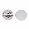 Non-Tarnish 201 Stainless Steel Pendants LS-STAS-T064-38P-23-1