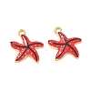 304 Stainless Steel Enamel Pendants STAS-Q119-08G-07-1