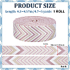 Vintage Jacquard Polyester Ribbon OCOR-WH0111-143-2
