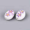 Handmade Porcelain Ceramic Beads PORC-Q005-07D-2