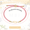 1Pc Adjustable Nylon Cord Slider Bracelets for Women BJEW-LP0001-32O-03-2