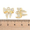 Alloy Rhinestone Pendants FIND-M018-20G-3