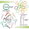 15Pcs Spray Painted Alloy Swivel Snap Hook Clasps FIND-TA0010-58-3