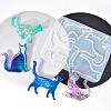 Cat Shape Brooch DIY Silhouette Silicone Mold PW-WG39523-01-4