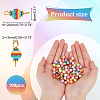 100Pcs Stripe Resin Connector Charms FIND-DC0002-40-2
