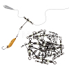 30Pcs 6 Style 201 Stainless Steel 3 Way Swivels Fishing Cross Line FIND-FH0004-45-5