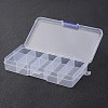 Stationary 10 Compartments Rectangle Plastic Bead Storage Containers CON-M005-01-2