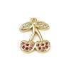 Brass Micro Pave Cubic Zirconia Pendants KK-M322-48G-04-1