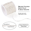 Brass Coated Iron Flat Cable Chains CH-TAC0007-01S-4