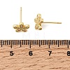 Valentine's Day Brass Micro Pave Clear Cubic Zirconia Stud Earrings EJEW-C186-22G-03-5