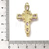 Rack Plating Brass Micro Pave Cubic Zirconia Links KK-P287-51G-05-3