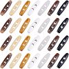 70Pcs 7 Colors Acrylic Button BUTT-NB0001-43-1