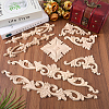 12Pcs 4 Styles Wooden Wall Decorations AJEW-WR0003-89-4