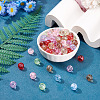 180Pcs 6 Colors Handmade Transparent Lampwork Beads LAMP-TA0002-82-5
