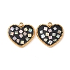304 Stainless Steel Enamel Pendants STAS-F352-05C-01-1