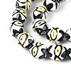 Handmade Porcelain Ceramic Beads Strands PORC-T135-07B-3
