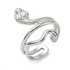 304 Stainless Steel Cuff Open Rings for Women RJEW-L341-01B-P-4