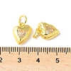 Brass Micro Pave Cubic Zirconia Pendants KK-U067-10G-04-3