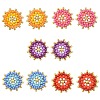 Glass Seed Bead Stud Earrings EJEW-MZ00741-3