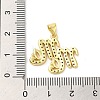 Brass Micro Pave Clear Cubic Zirconia Pendants FIND-Z041-11A-3