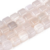 Natural White Agate Beads Strands G-N353-03A-04-2