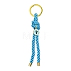 Nylon Knot & Alloy Enamel Keychain KEYC-JKC00567-2