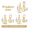 24Pcs 6 Style Alloy Charms FIND-AR0003-88-2
