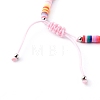 Adjustable Nylon Thread Braided Bead Bracelets BJEW-JB06198-4
