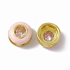 Rack Plating Brass Cubic Zirconia Beads KK-C007-15G-05-3