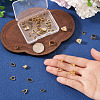 40Pcs 5 Styles Brass Snap On Bails KK-TA0008-87-6