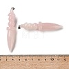 Natural Rose Quartz Big Pendants G-H338-03P-03-3